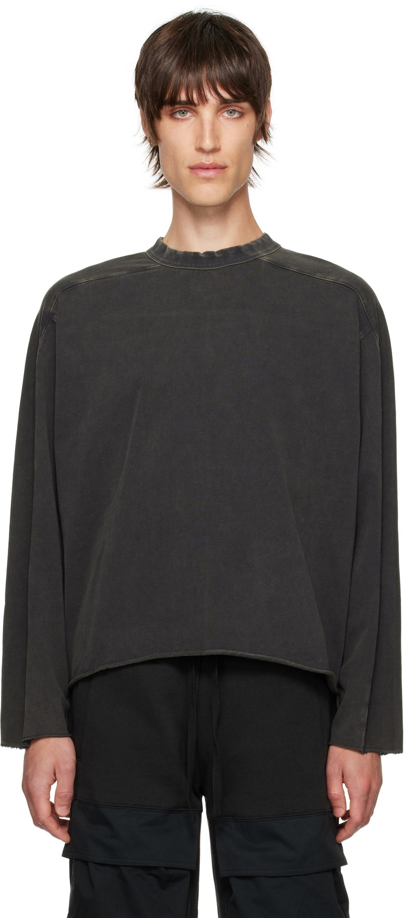 T-shirt Entire Studios Heavy Long Sleeve T-shirt Sort | ES2486WB