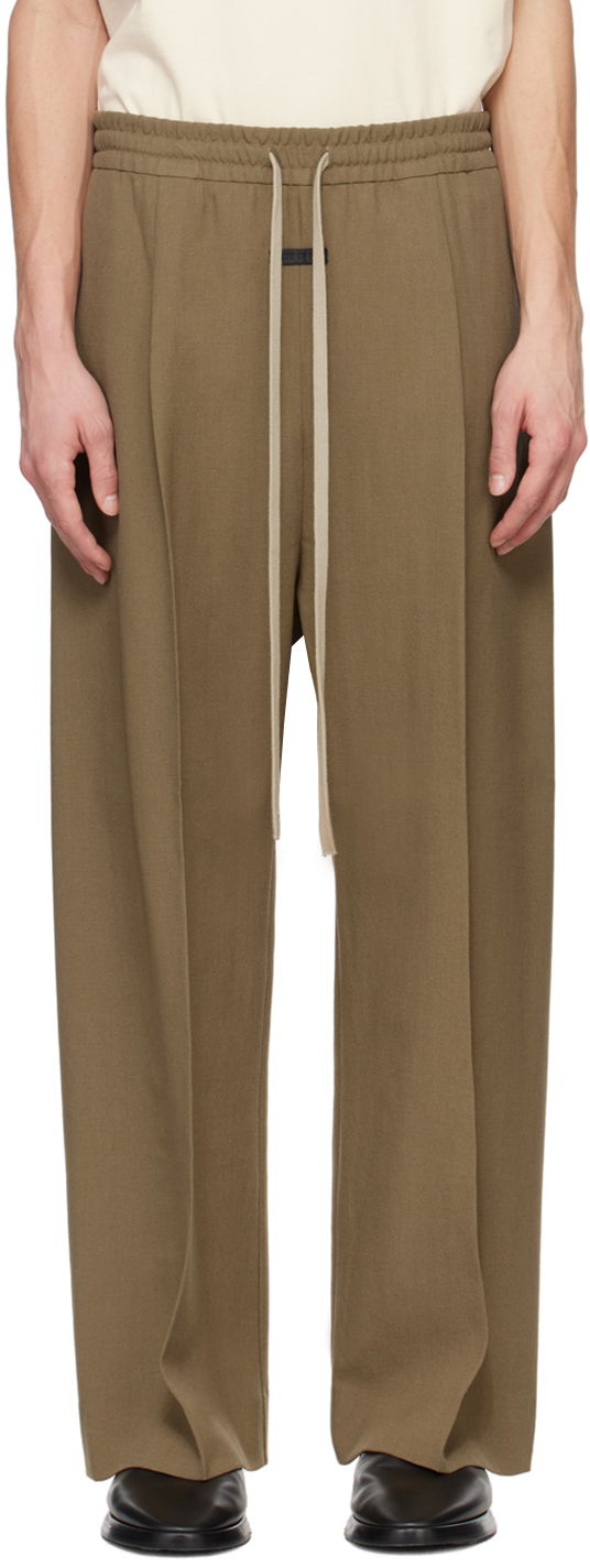 Bukser Fear of God Brown Pleated Trousers Brun | FG840-400WOL, 0
