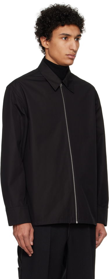 Skjorte Jil Sander Jil Sander Zip-Up Shirt Sort | J22DL0249_J45002, 1