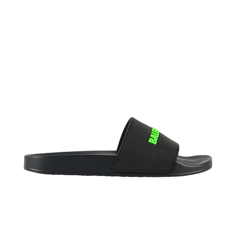 Sneakers og sko Balenciaga Pool Slide Black Fluo Green W Grøn | 565547W1S811030