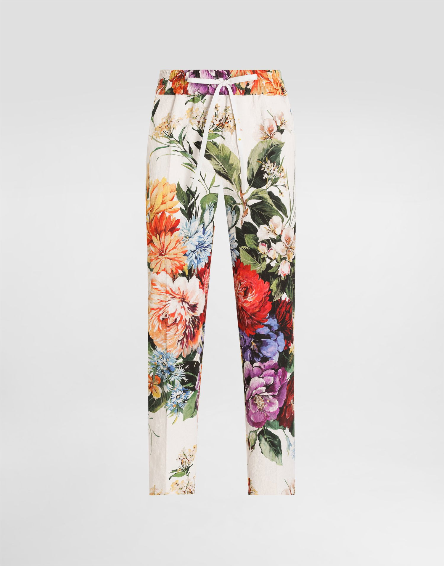 Bukser Dolce & Gabbana Dolce & Gabbana Flower Bouquet-Print Drawstring Trousers Flerfarvet | FTDCZTFSRQUHA5PC, 0