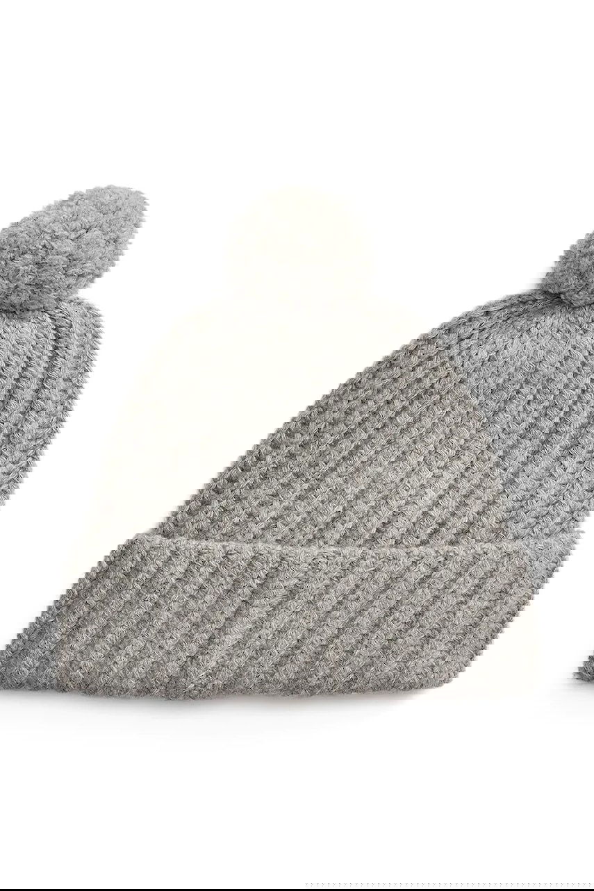 Beanie Polo by Ralph Lauren Polo Ralph Lauren Wool Beanie with Pompom Grå | 455936112, 1