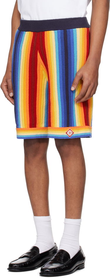 Shorts Casablanca Casablanca Gradient Stripe Towelling Shorts Flerfarvet | MS25-KW-924-01, 3
