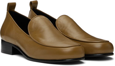 Skopleje BY FAR BY FAR Alfred Leather Loafers Brun | MWFFC023LL002BR044PL, 3