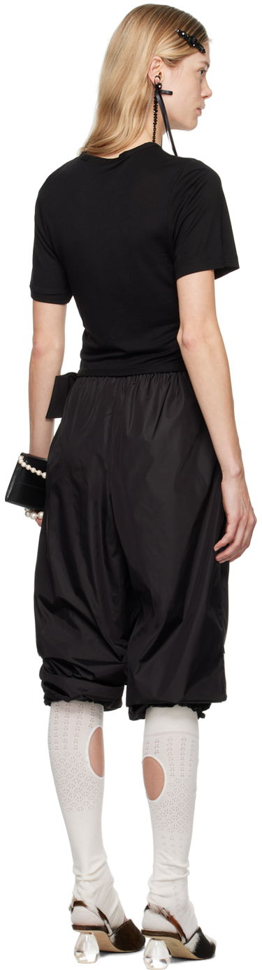 Cargo bukser Simone Rocha Simone Rocha Bow Tail T-Shirt Sort | 5223 0571, 2