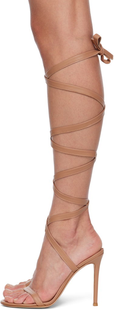 Tilbehør Gianvito Rossi Gianvito Rossi Borneo Heeled Sandals Beige | G32325.15RIC.NAP, 2