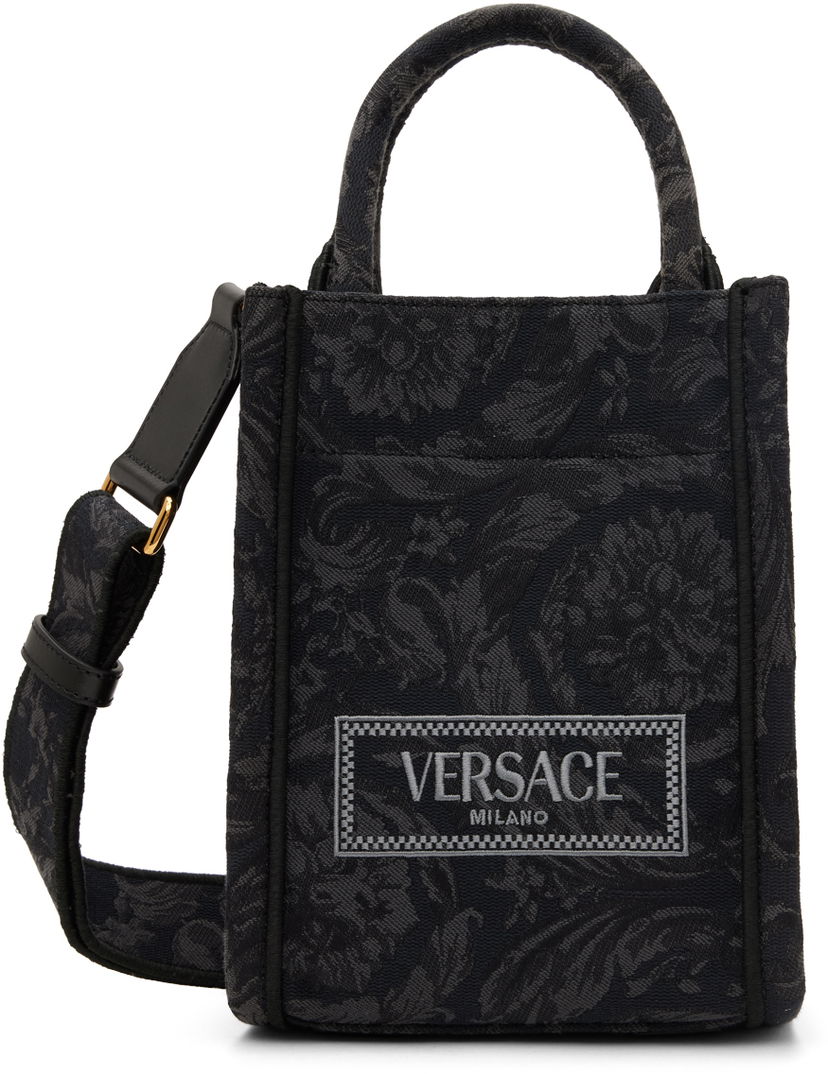 Mulepose Versace Barocco Athena Mini Tote Sort | 1011565_1A09741