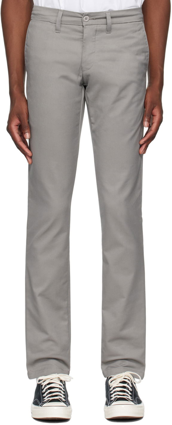 Bukser Carhartt WIP Slim Fit Cotton-Twill Trousers Grå | I003367