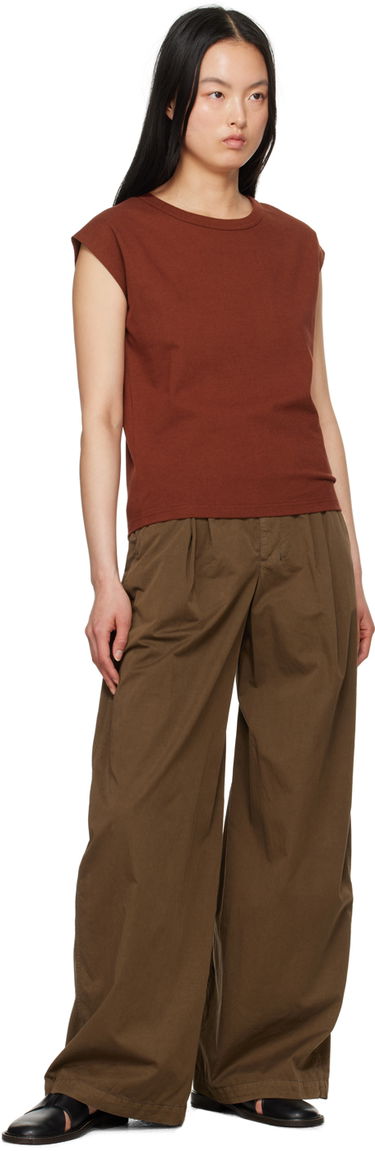 Tanktop LEMAIRE LEMAIRE Cap Sleeve T-Shirt Rød | TO1167 LJ1010, 3