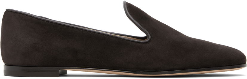 Sneakers og sko Gianvito Rossi Gianvito Rossi Suede Loafers Sort | G25332-05CUO-XCN