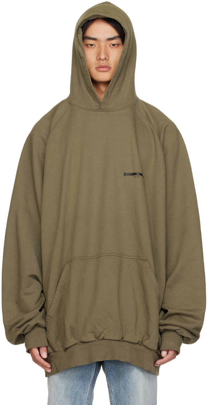 Sweatshirt Balenciaga Balenciaga Oversized 1917 Hoodie Grøn | 697879-TMVH2-2930, 0