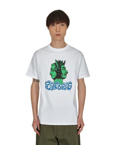 T-shirt Pleasures Two Face T-Shirt Hvid | P21W046 WHITE, 4