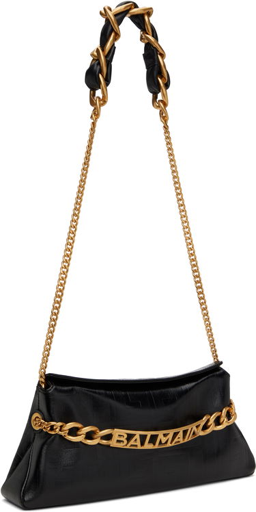 Håndtaske Balmain Balmain 1945 Soft Clutch Sort | EN1LQ955LETF, 1
