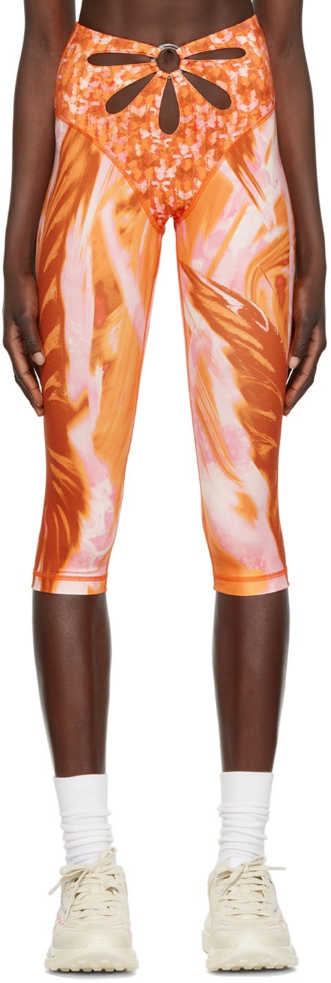 Leggings Collina Strada Collina Strada Sport Cutout Leggings Orange | XX6404