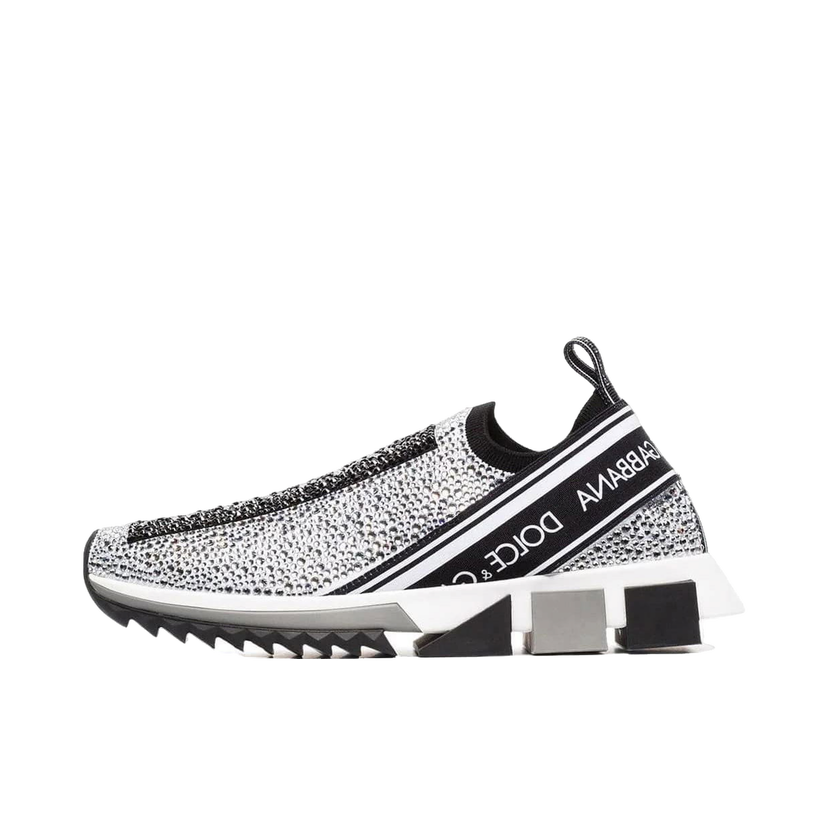 Sneakers og sko Dolce & Gabbana Sorrento Slip On Silver Crystal W Grå | CK1644AZ1448V135