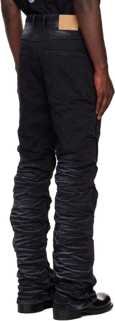 Jeans We11done We11done Textured Fold Jeans Sort | WD-DP2-25-356-M-BK, 2