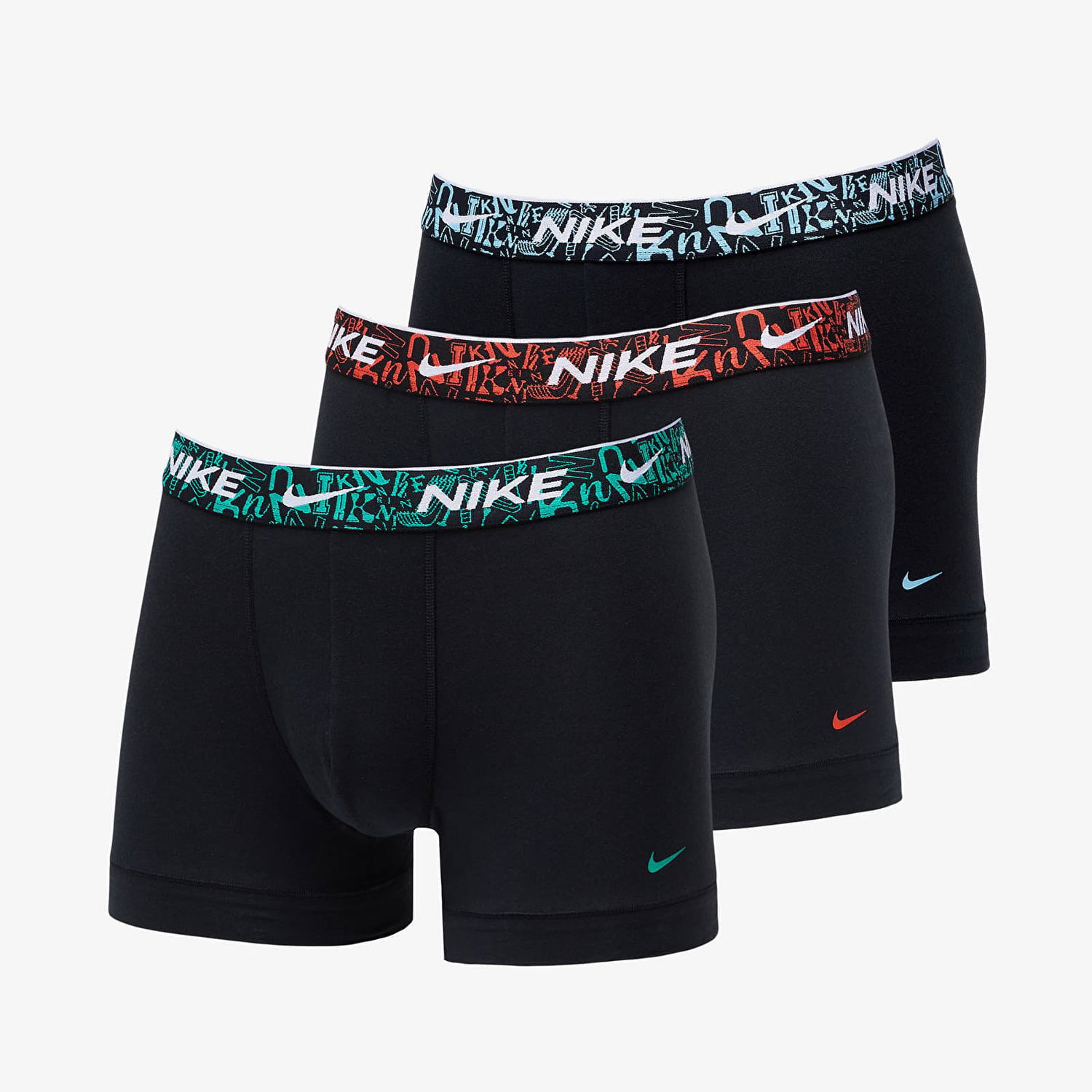 Undertøj og sokker Nike Dri-FIT Everyday Cotton Stretch Trunk 3-Pack Sort | 0000KE1008-L50, 0