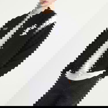 Bomberjakke Rhude Regista Varsity Bomber Jacket with Embroidered Chess Knight, Size Large Sort | RHFW25JA01841-3186, 2