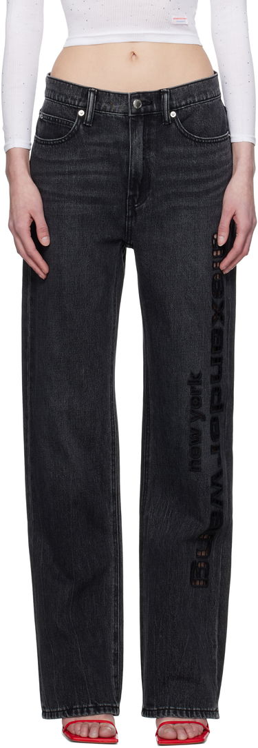 Jeans Alexander Wang Alexander Wang EZ Cut-Out Logo Jeans Sort | 4DC1254691, 0