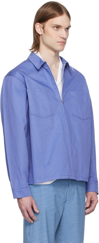 Skjorte Marni Marni Organic Cotton Zip-Up Shirt Sort | CUMU0297S0 UTC311, 4