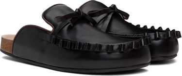 Tilbehør JW Anderson JW Anderson Ruffle Slip-on Loafers Sort | LF0069-LA0323, 3