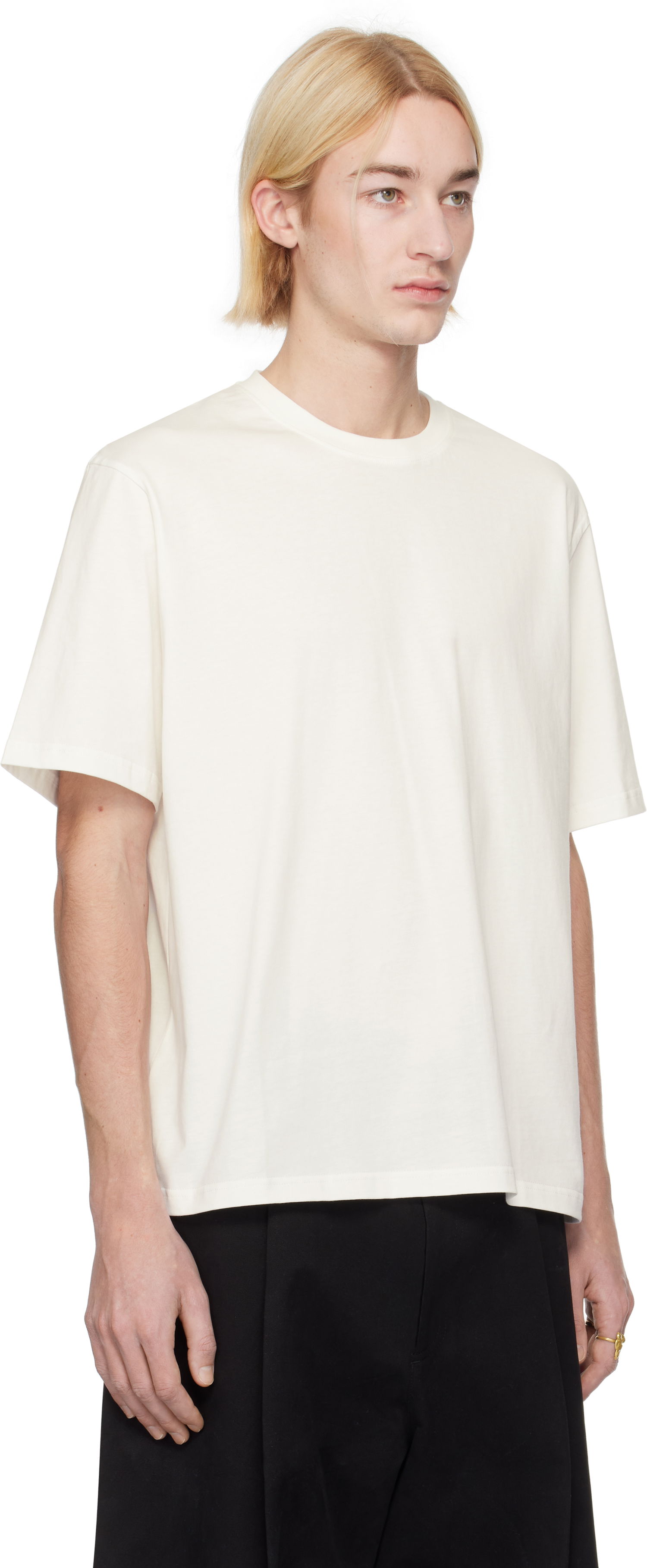 T-shirt Studio Nicholson Studio Nicholson Bric T-Shirt Hvid | BRIC SNM - 1326, 1