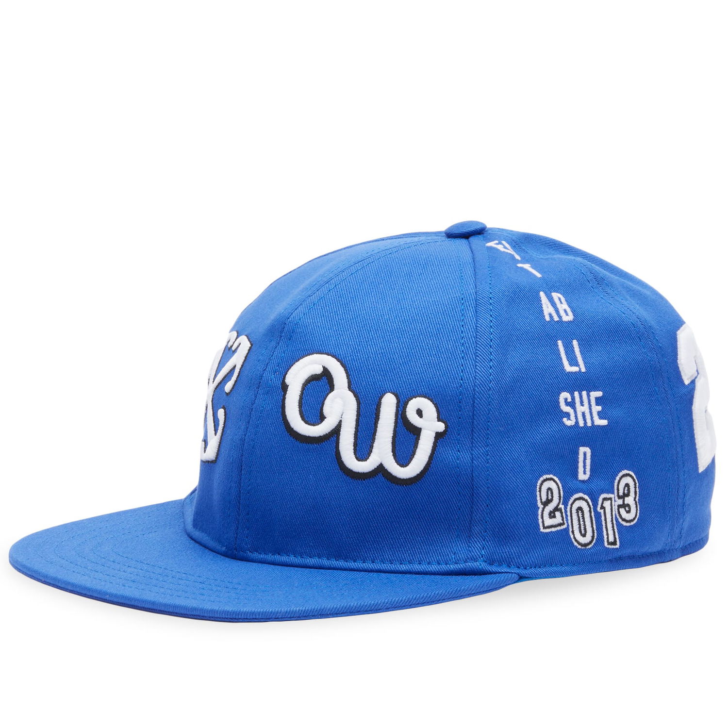 Kasket Off-White Cap Blue Blå | OMLB055S24FAB0054601, 0