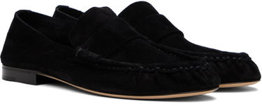 Sneakers og sko The Row The Row Soft Suede Loafers Sort | F1626-L305, 3