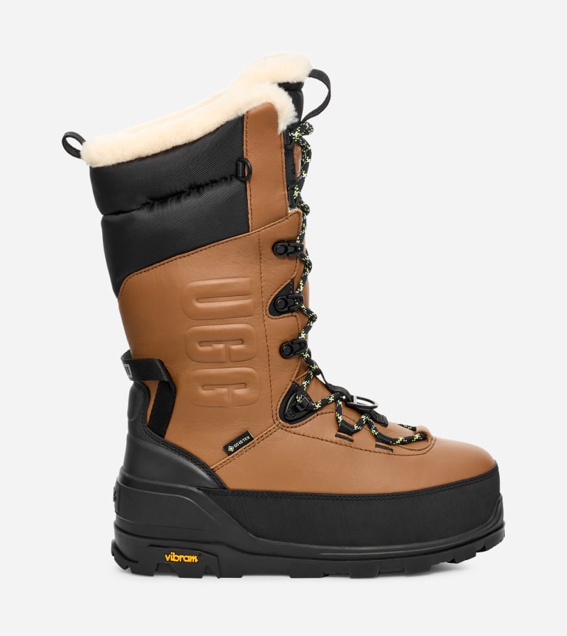 Sneakers og sko UGG ® Shasta Tall Boot in Brown, Size 7, Leather Brun | 1145310-CHE, 0