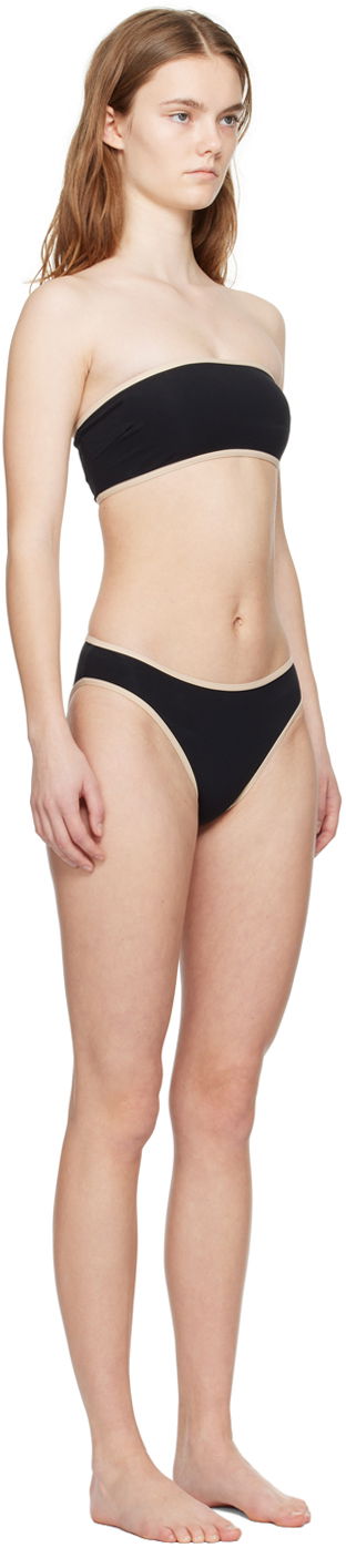 Badetøj TOTEME Edge Bandeau Bikini Top Sort | 241-WSW1041/WSW1040-FB0097, 1