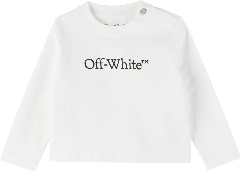 T-shirt Off-White Off-White Bookish Long-Sleeved T-Shirt Hvid | OBXB001S25JER0040110