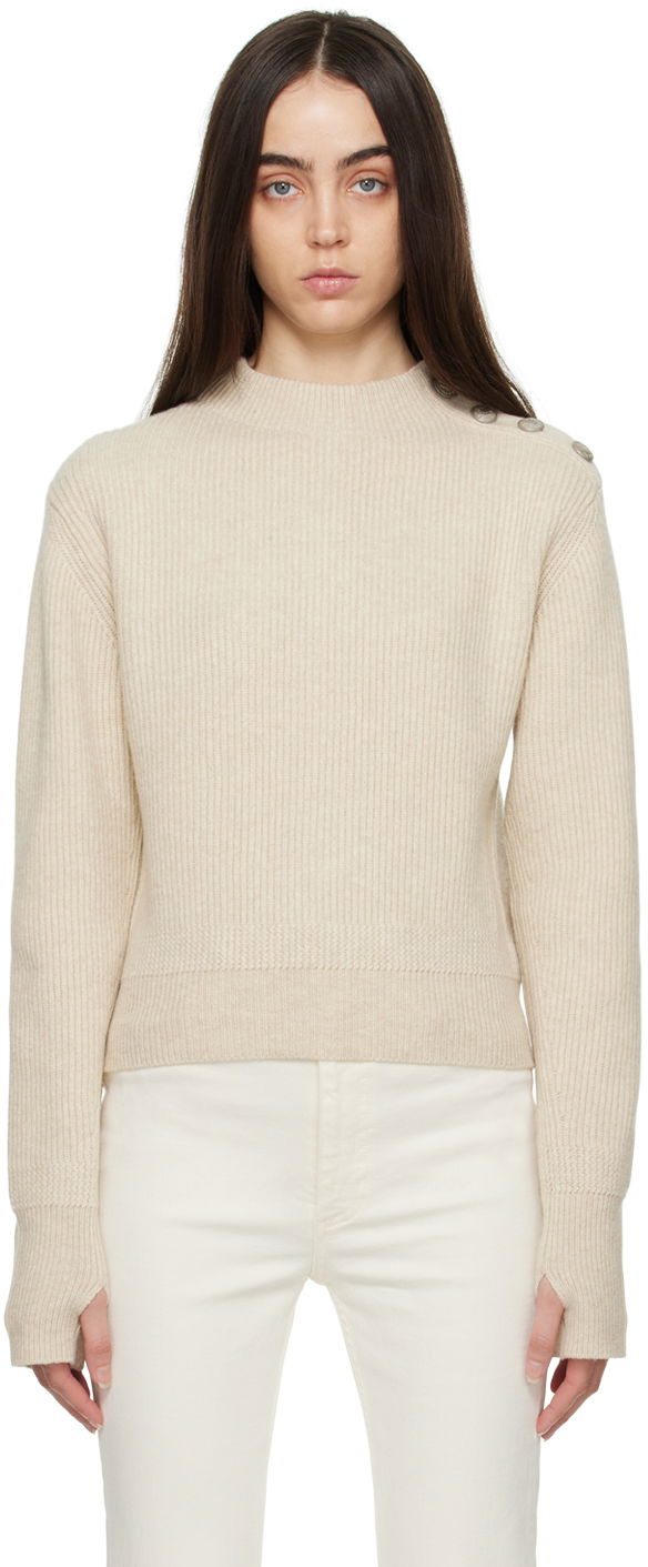 Sweater rag & bone Nancy Ribbed Knit Sweater Beige | WAS22HS024TL24