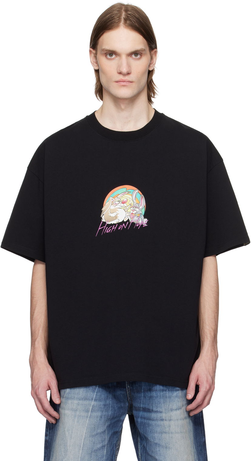 T-shirt Martine Rose Martine Rose Oversized Graphic T-Shirt Sort | 621JE03001H