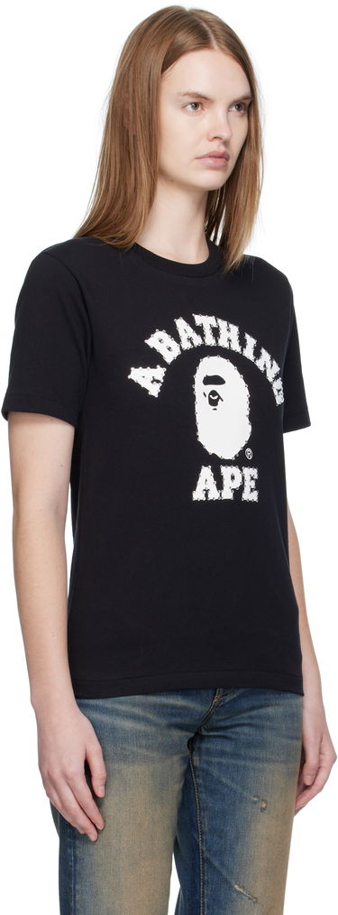 T-shirt BAPE Crystal Stone College T-Shirt Sort | 001TEL302064L, 1