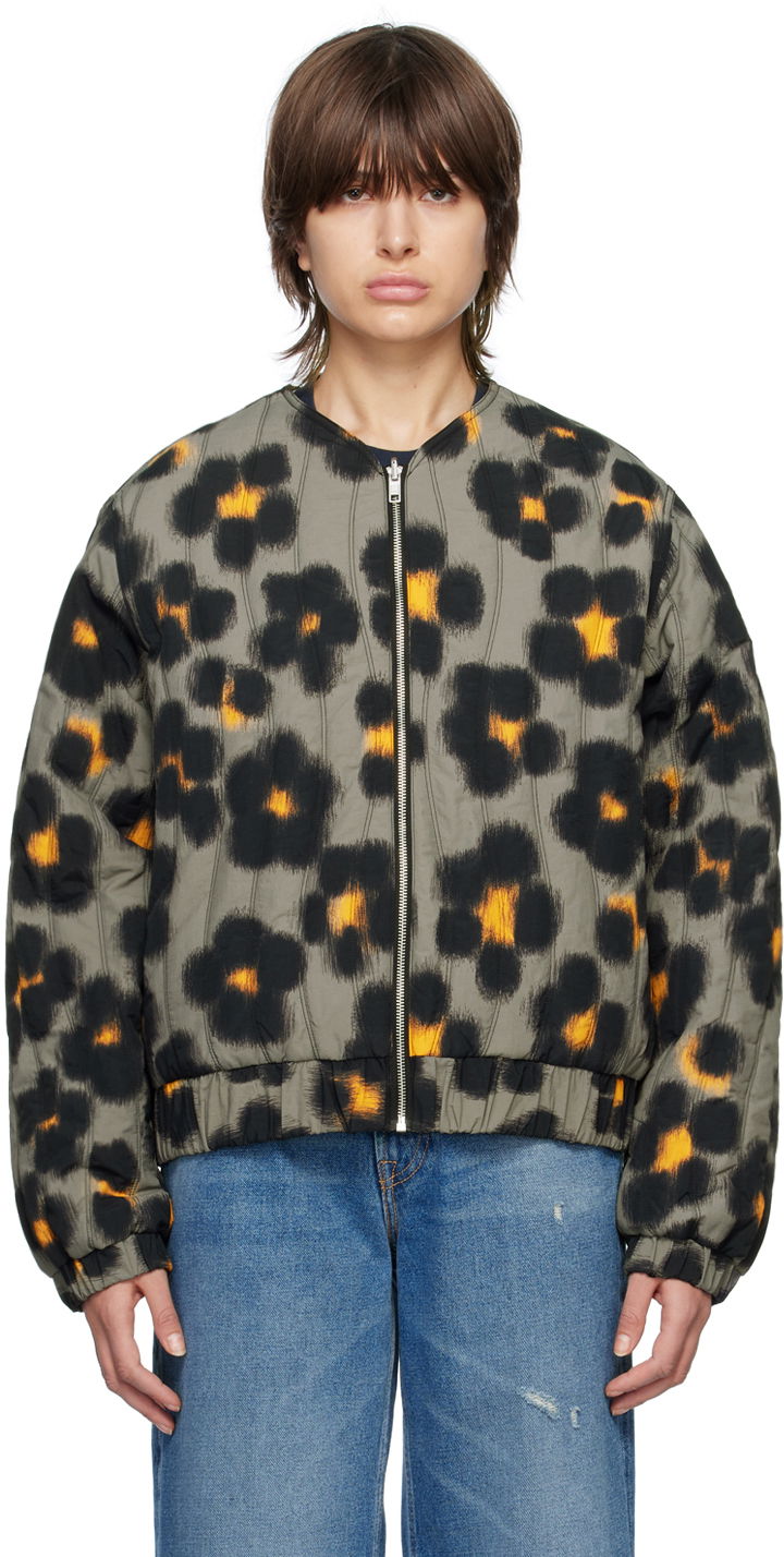 Bomberjakke KENZO Paris Hana Leopard Reversible Bomber Sort | FD55BL1329ND, 0