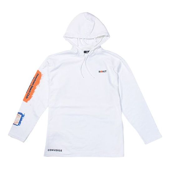 Sweatshirt Converse Converse x Rokit Crossover Hoodie Hvid | 10020773-A01