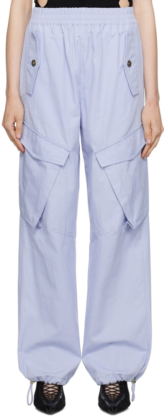 Cargo bukser Dion Lee Elasicized Cargo Trousers Blå | C2150P23, 0