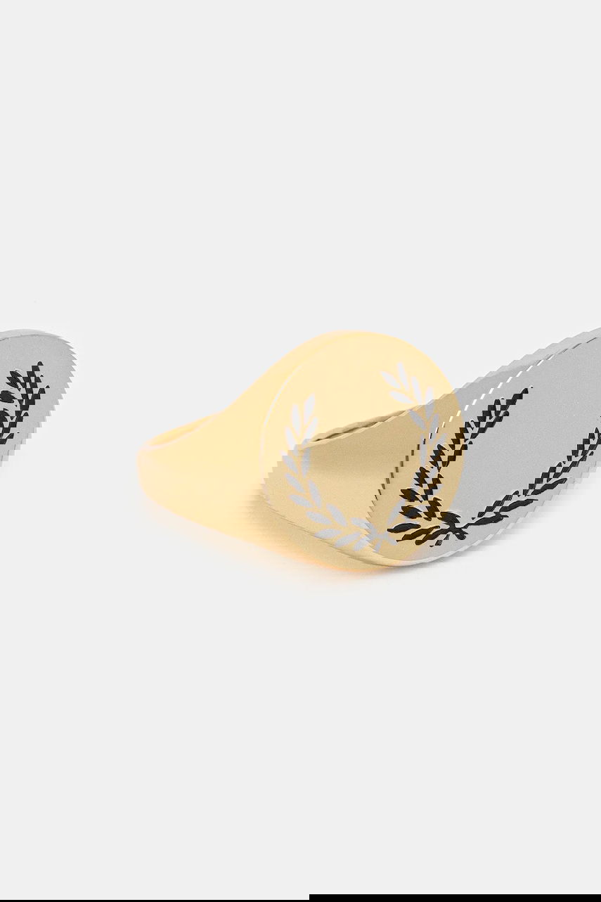 Ring Fred Perry Fred Perry Laurel Wreath Signet Ring Metalisk | MS8703, 0
