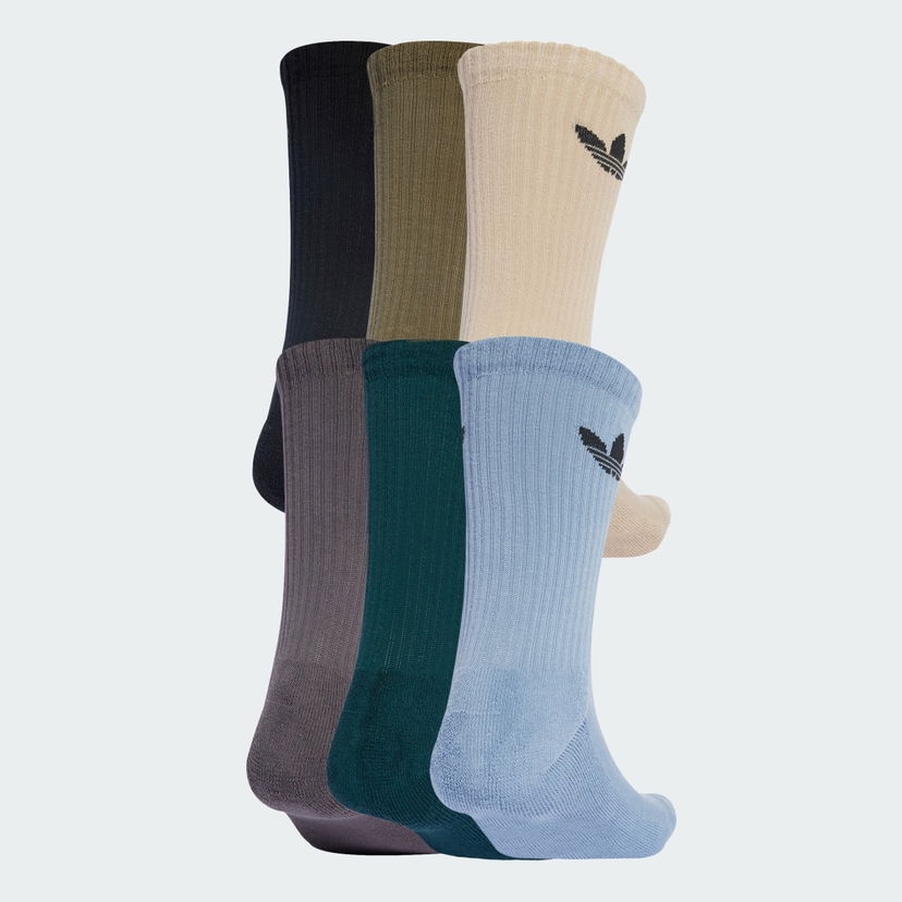 Sokker adidas Performance Trefoil Cushion Crew Socks - 6 Pairs Flerfarvet | JY2680