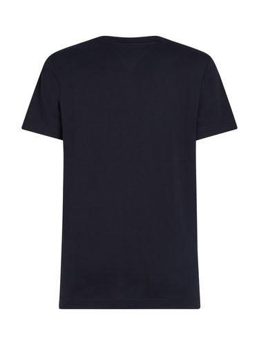 T-shirt Tommy Hilfiger Tommy Hilfiger Flag Box T-Shirt Mørkeblå | MW0MW38636DW5, 5