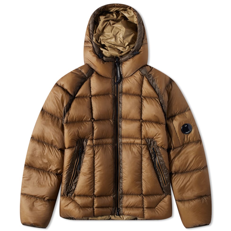 Puffer jakke C.P. Company Hooded DD Shell Down Jacket Brun | 13CMOW175A-006099A-318, 0