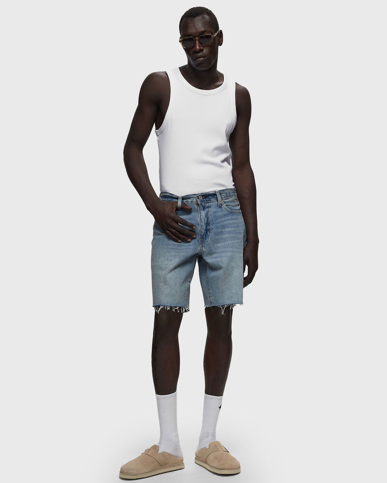 Shorts Levi's Blue 468 Stay Loose Denim Blå | A8461-0005, 1