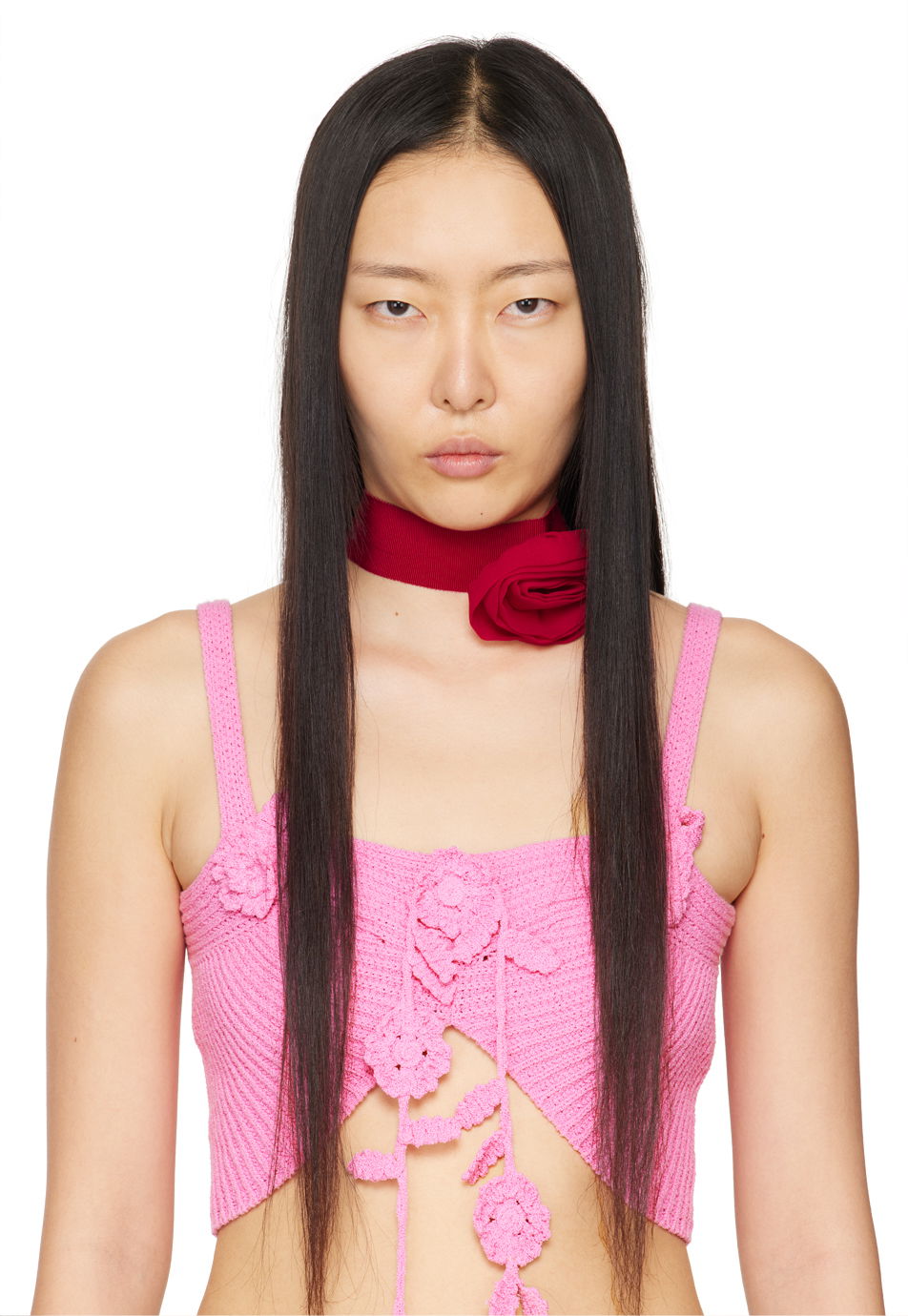 Halskæde Blumarine Rose Choker Rød | P422W267A, 1