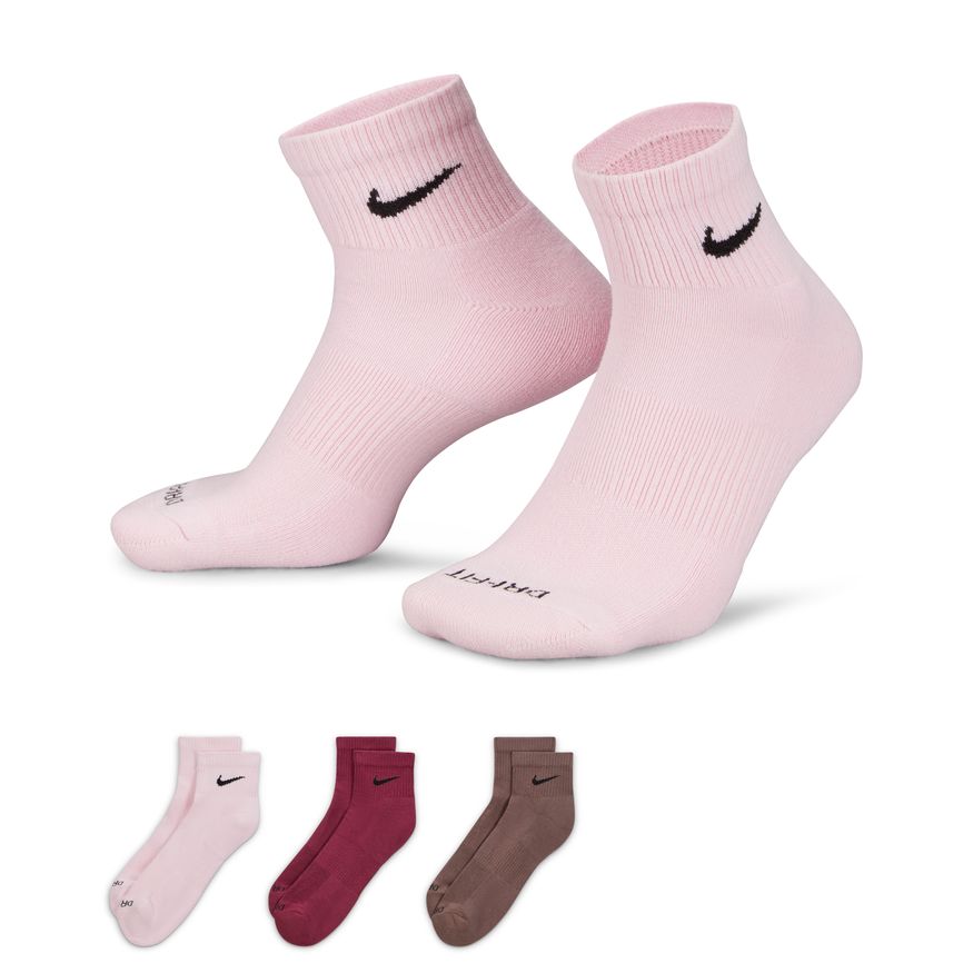 Sokker Jordan Nike Everyday Plus Cushioned Training Ankle Socks 3-Pack Flerfarvet | SX6890-961, 1