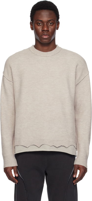 Sweater izzue Izzue Layered Sweater Beige | IZXKNN4123W4NBGT, 0