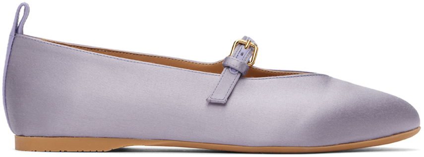 Sneakers og sko JW Anderson Satin Ballerina Flats Lilla | ANW43033B 20112, 0