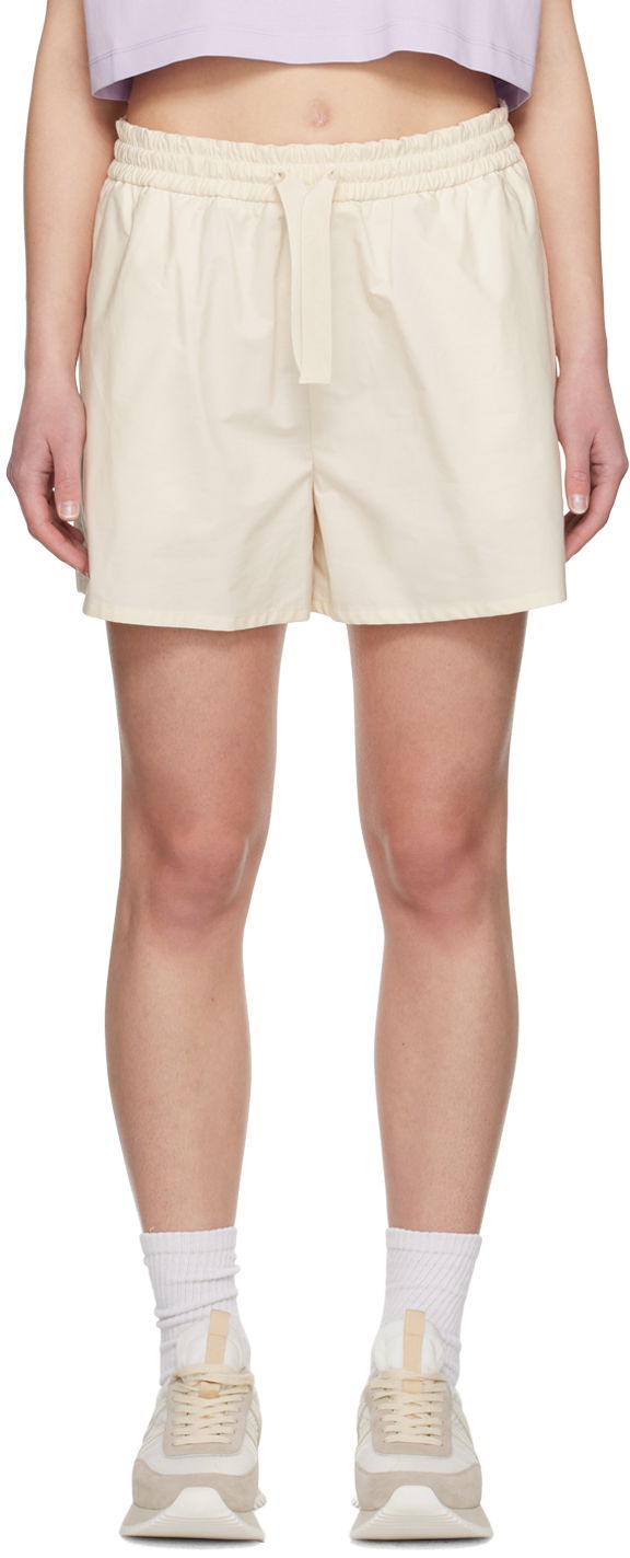 Shorts Moncler Off-White Drawstring Shorts Beige | J10932B00010597LQ