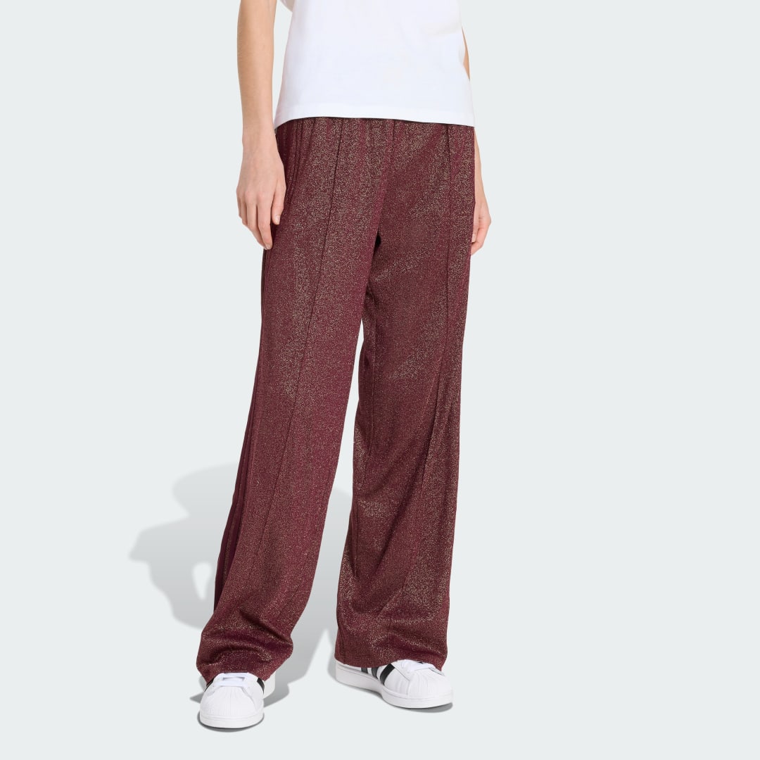 Bukser adidas Performance adidas Originals Firebird Lurex Wide-Leg Pants Bourgogne | KS7808, 0