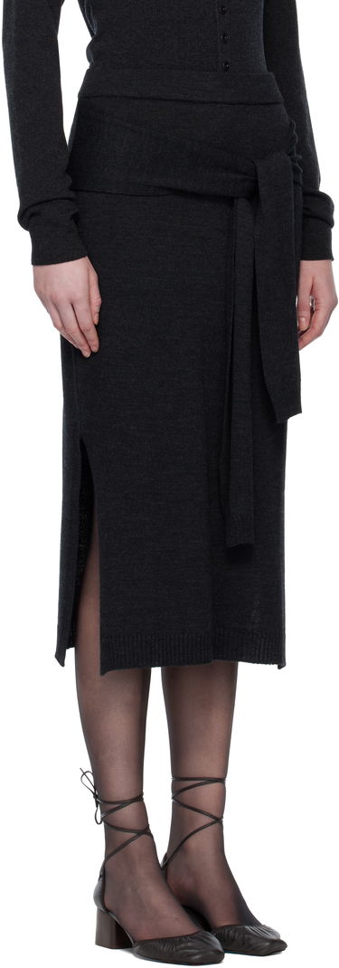 Nederdel LEMAIRE Trompe L'oeil Midi Skirt Brun | SK1058 LK087, 4
