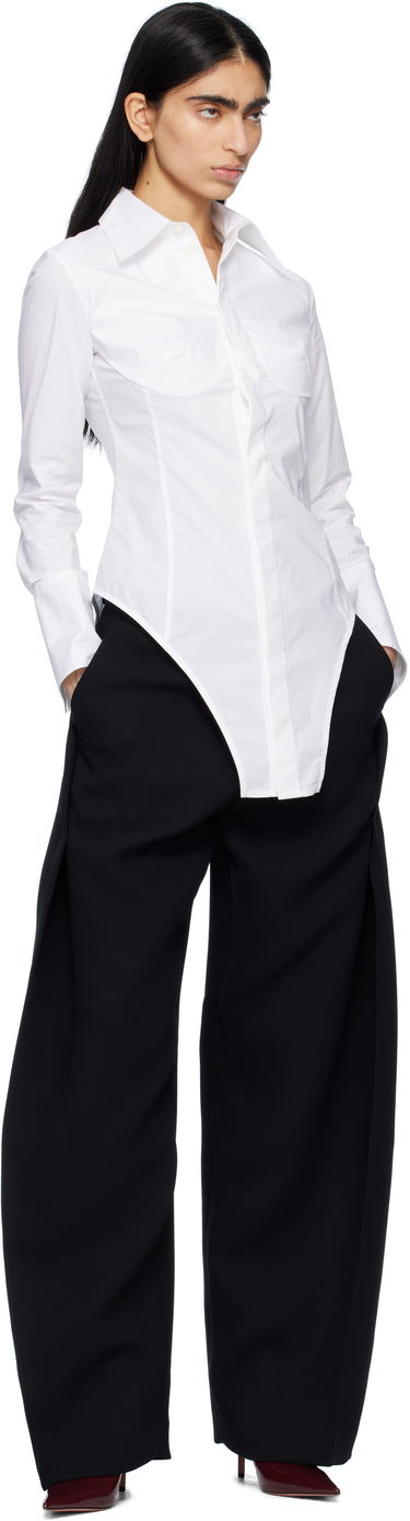 Skjorte Jean Paul Gaultier Jean Paul Gaultier Bodysuit Shirt Hvid | 25/34-F-CH097-C071-01, 3